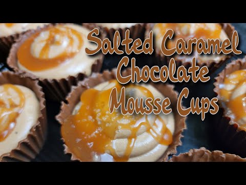 Delicious Salted Caramel Chocolate Mousse Cups Recipe | Heavenly Chocolate Dessert Recipe