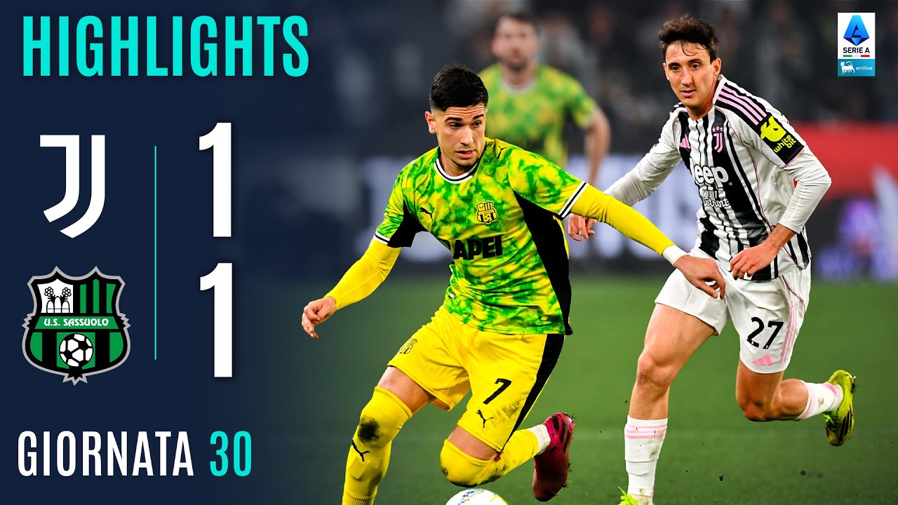 Pinamonti Risponde a Yildiz | JUVENTUS-SASSUOLO 1-1 | HIGHLIGHTS | SERIE A ENILIVE 2025/26