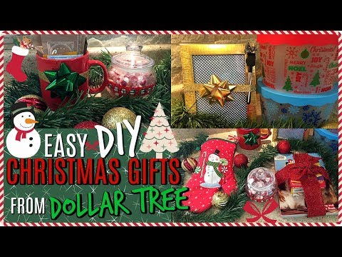 6 DIY CHRISTMAS GIFT IDEAS FROM DOLLAR TREE | SMALL+EASY GIFT IDEAS | CHRISTMAS 2017 Video