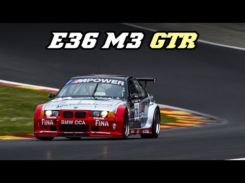 BMW E36 M3 GTR (PTG) | LOUD Straight-6 flybys & downshifts | Spa 2022