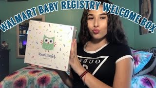 WALMART BABY REGISTRY BOX 2019 | PREGNANT AT 15 💞