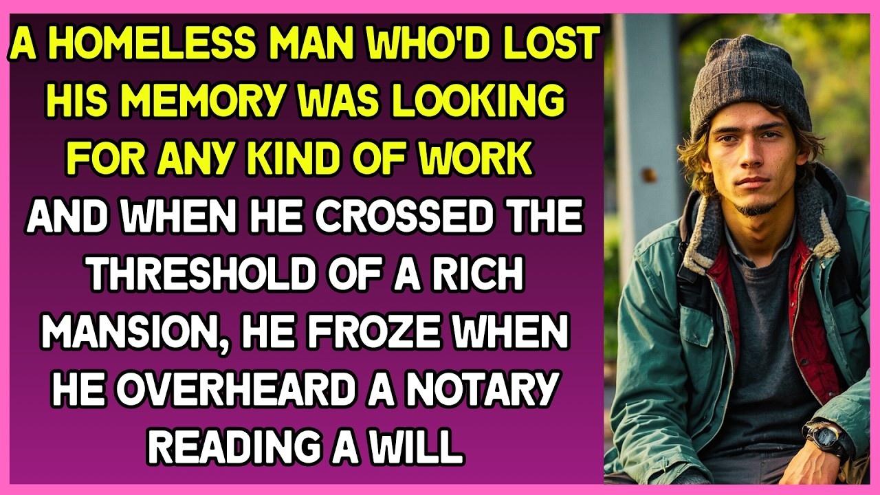 Homeless man who'd lost his memory was looking for a job & when he entered a rich mansion, he froze