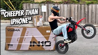 This electric dirt bike cost less than a IPhone! Yozma IN10