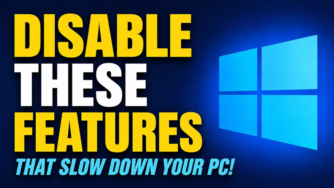 Disable these 5 Default Features in Windows that Slow Down Your PC!