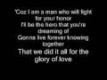 GLORY OF LOVE BY NEW FOUND GLORY