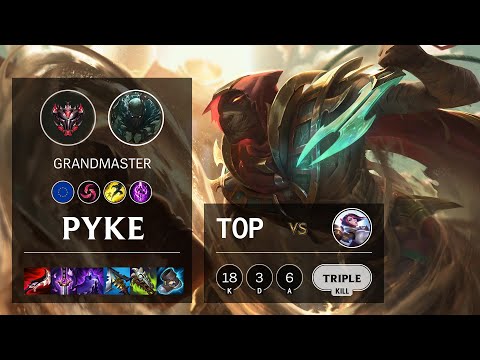Pyke Top vs Fiora - EUW Grandmaster Patch 11.24b