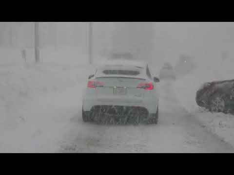 Massive Winter Storm Slams California - huge snow storm - Blizzard Conditions on Donner Pass - 2022