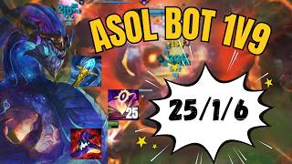 High Elo Aurelion Sol BOT 1V9 (Patch 26.04)