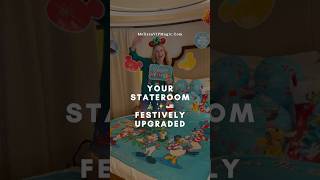 🎅🏼🎄Holiday Stateroom Makeover! 👀 Disney Fantasy! #disneycruiseline