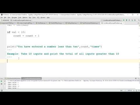 The Basics Python 3 Conditional Structures Example Problem