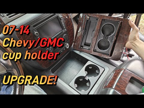 Best upgrade Yukon, Tahoe, Suburban 2007-2014 console cup holder GMT-900 trucks