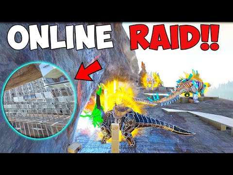 We Attempt To Raid This OP Cave But This Time Online! Ark Road To Alpha E9