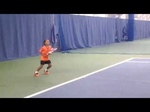 Upcoming 10 year old young tennis star