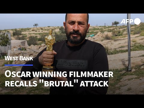 Palestinian Oscar winner Hamdan Ballal recalls 'brutal' attack and arrest | AFP