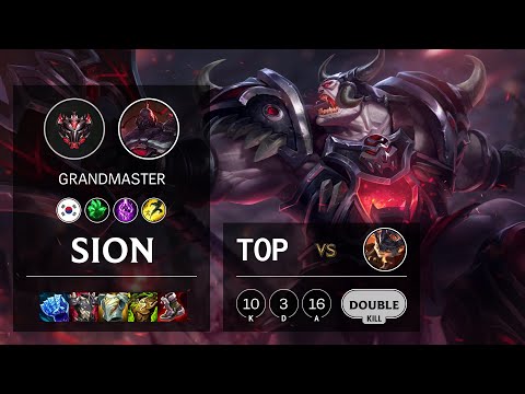 Sion Top vs Rumble - KR Grandmaster Patch 11.8