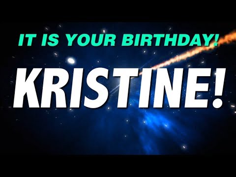HAPPY BIRTHDAY KRISTINE! This is your gift.