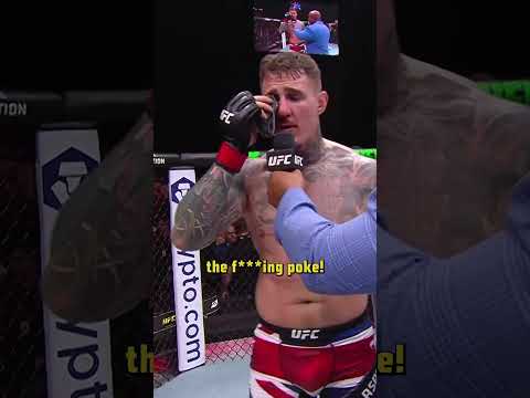 'Why are you booing me? I can't see?' 😳 #ufc321