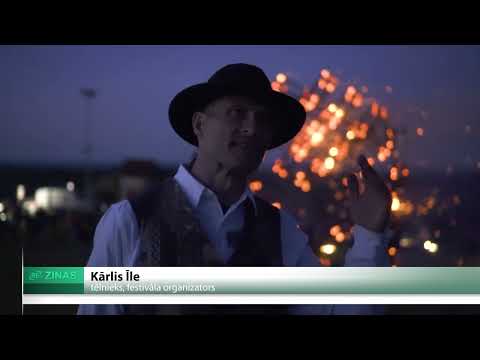 ReTV: Saulgriežu nakts Ugunsskulptūru festivālā Rēķu kalnā