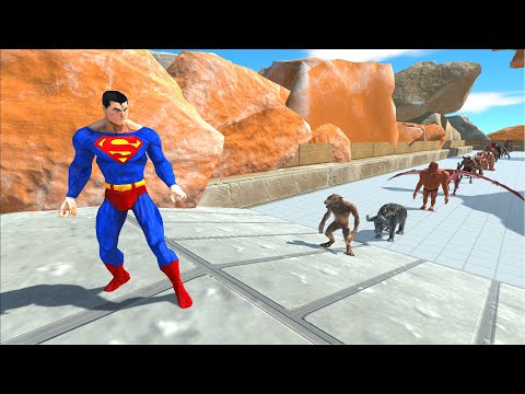 Superman vs All Units - Animal Revolt Battle Simulator