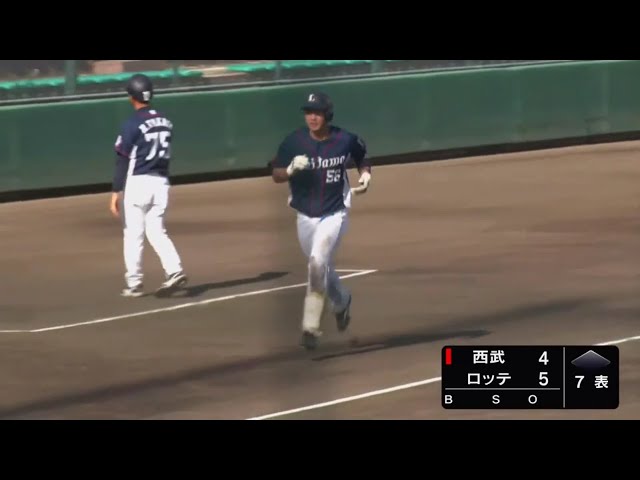 【ファーム】ライオンズルーキー・川野の一発で試合を再び振り出しに戻す!! 2020/9/4 M-L(ファーム)