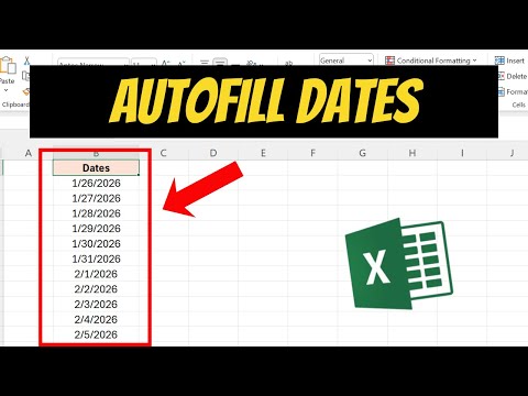How To Autofill Dates In Excel