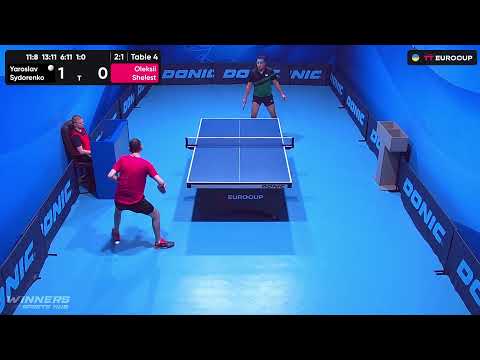 13:15 Yaroslav Sydorenko - Oleksii Shelest 26.09.2023 TT Euro.Cup  Ukraine Professional. TABLE 4