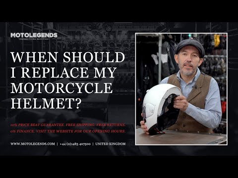 When should I replace my motorcycle helmet?