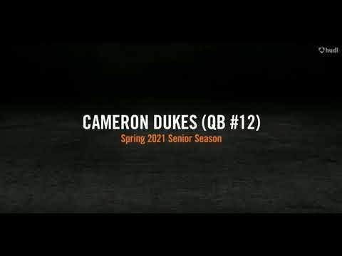 Cameron Dukes QB #12 | Senior Season Spring 2021 | Lindsey Wilson College