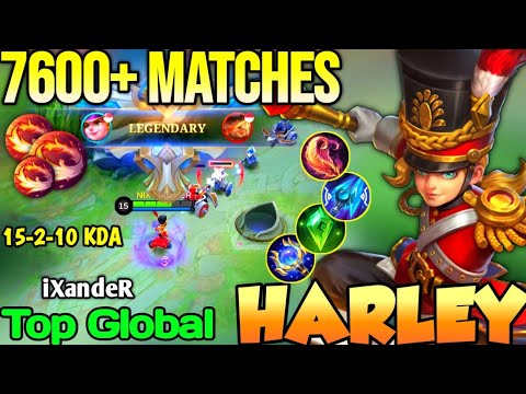 HARLEY BEST BUILD IN 2022 | TOP GLOBAL HARLEY iXandeR - MOBILE LEGENDS