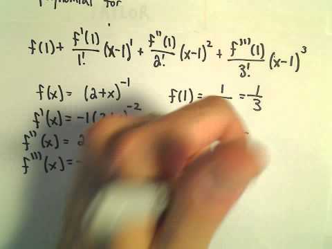 Finding a Taylor Polynomial to Approximate a Function, Ex 3