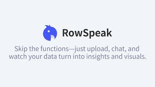 Stop Struggling with Excel! Meet RowSpeak: Your AI Data Assistant 📊✨