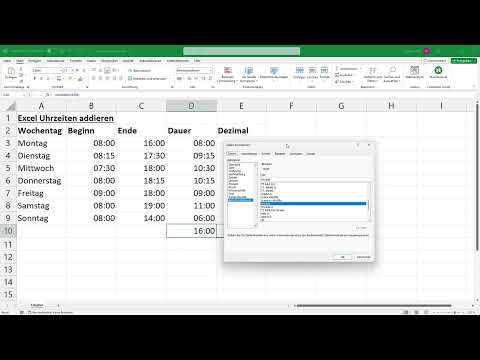 Excel Zeiten addieren - Rechnen mit Uhrzeiten [summieren, in Dezimalzahl umwandeln, über 24h]