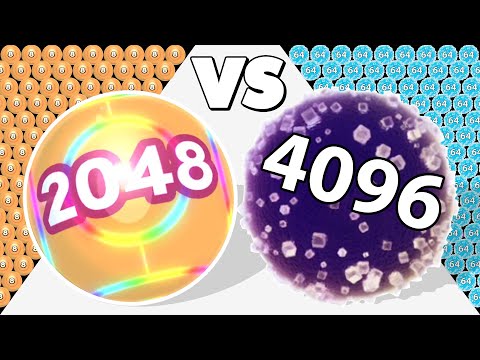 2048 MARMALADE /vs ROLLING BALL 2048 ∞ ASMR Gameplay Android iOS • Suika Games • Drop & Merge Balls