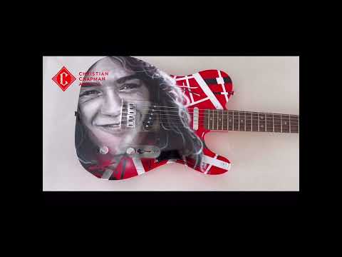 EVH FRANKENTELE with custom airbrush portrait image 8