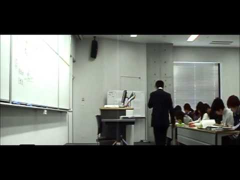 愛知大学名古屋キャンパスの授業風景を撮影した動画