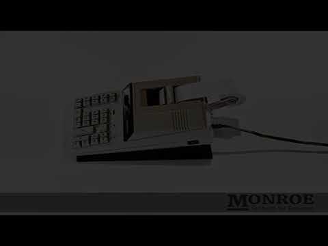 Monroe 122PDX Medium Duty Printing Calculator with Extra Large Plus and Minus Keys