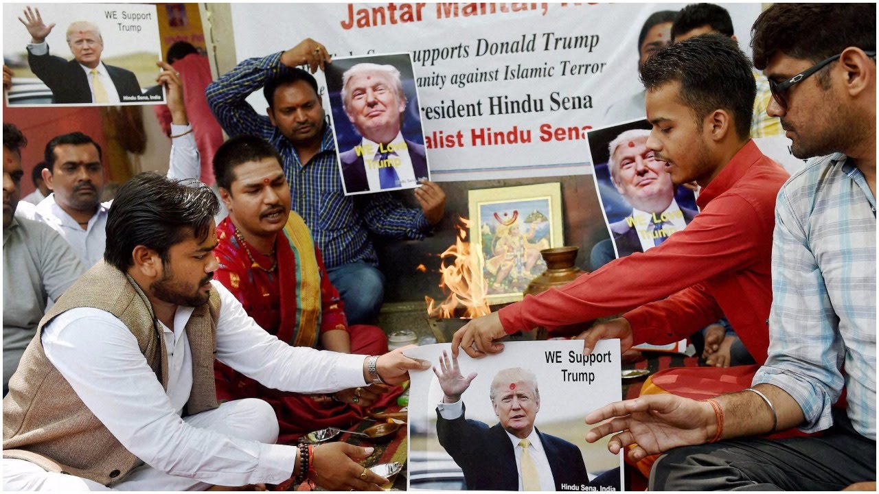 Hindu Sena prays for Trump's victory in US elections