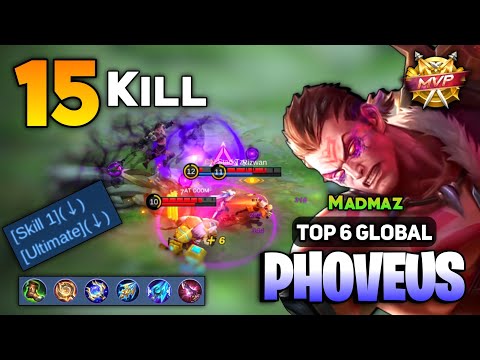 Still OP! Phoveus Post Nerf Gameplay [ Top Global Phoveus Best Build ] By Madmaz - Mobile Legends