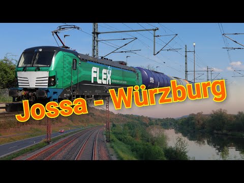 Von Jossa in der Abendsonne durch´s Maintal nach Würzburg Rbf Zell mit Zug Abstellen und Sichern