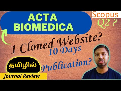 Christo Ananth - Acta Biomedica - Mattioli 1885 - 2531-6745 - Scopus - Genuine Review - Tamil