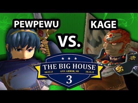 The Big House 3 - PewPewU (Marth) Vs. Kage (Ganondorf) - Losers Round 4 - SSBM