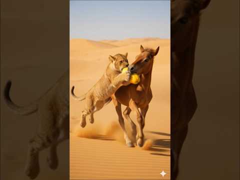 baby horse saved a plant, and nature returned the favor #ai #save #mango #plants #shorts