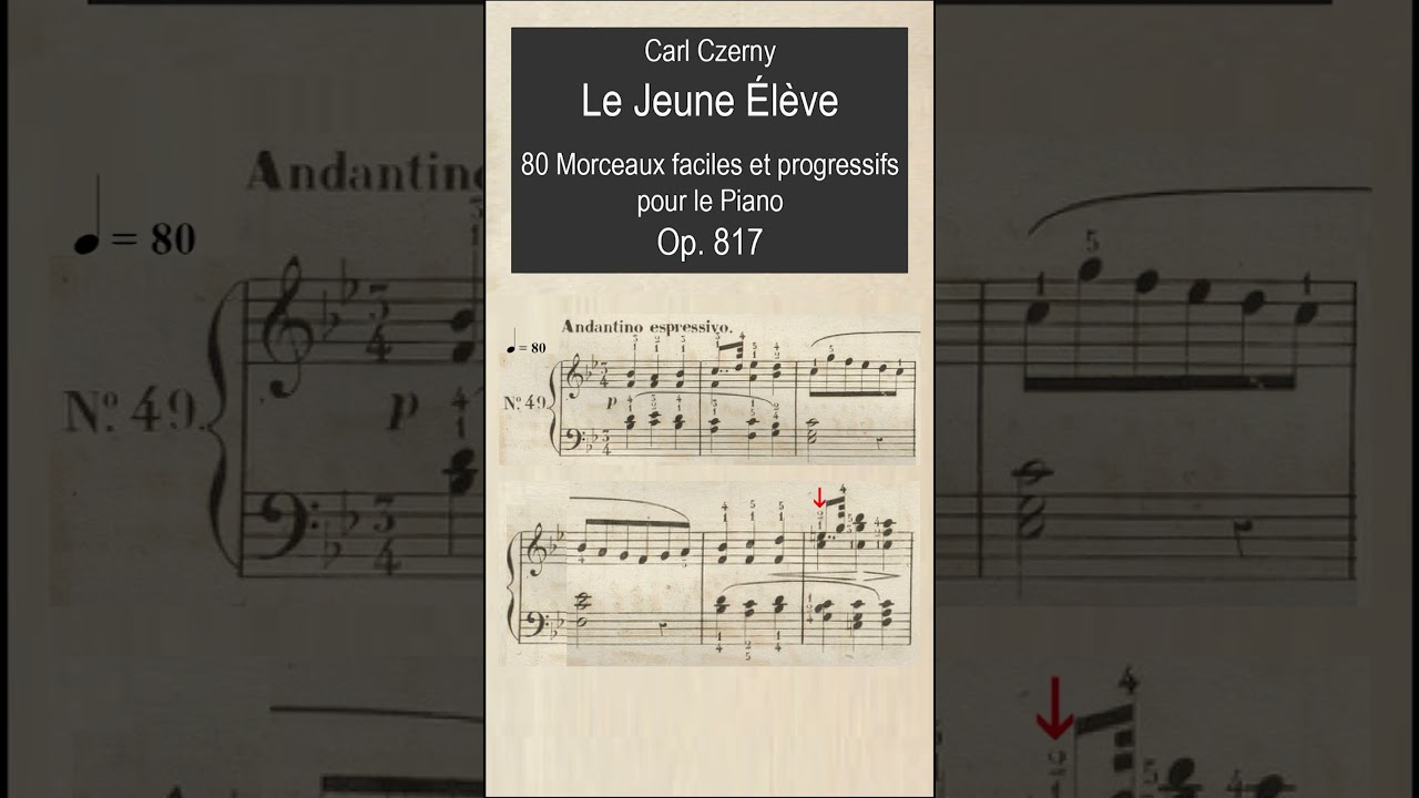 C.Czerny: Piece Op. 817 No. 49 #shorts #piano #educational #music #czerny