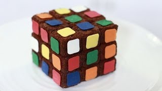 RUBIKS CUBE BROWNIES - NERDY NUMMIES