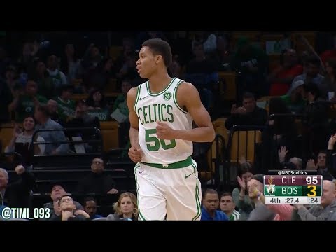 PJ Dozier (Reggie Lewis' second cousin) scores seven points in his Boston Celtics debut!