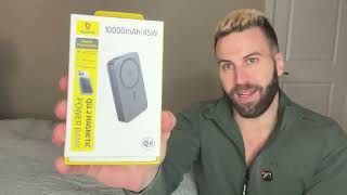 Baseus Picogo Qi2.2 25W Magsafe Portable Charger Power Bank 10000mAh 45W, with Built-in Cable
