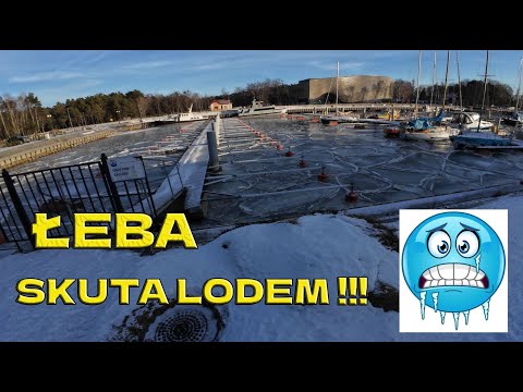 Łeba skuta lodem !!! 🥶 #zima #morze 