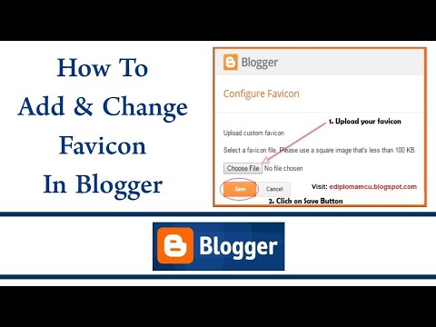 How To Add Or Change Favicon In Blogger Blogs New Dashboard