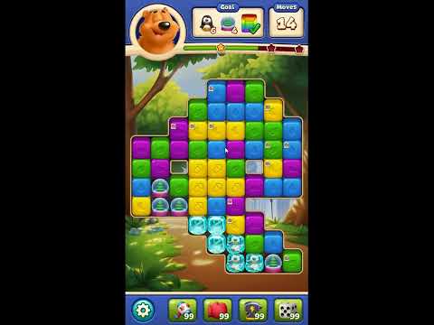 Toon Blast Level 6606 - NO BOOSTERS 🐻🐺🐱 | SKILLGAMING ✔️