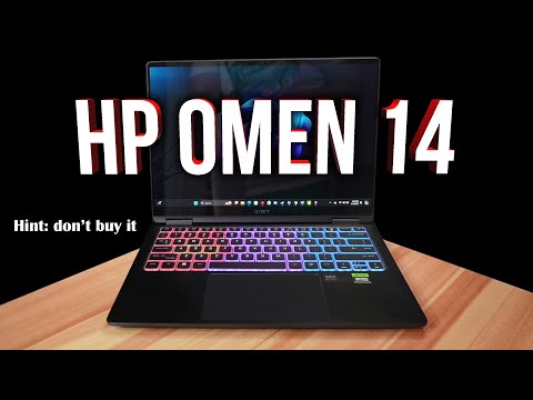 video - HP Omen Transcend 14, Intel Ultra 7-155H, RTX 4050, 16 GB DDR5X-7467, 512 GB SSD, 2.8K 120 Hz OLED 500 nits 100% DCI-P3
